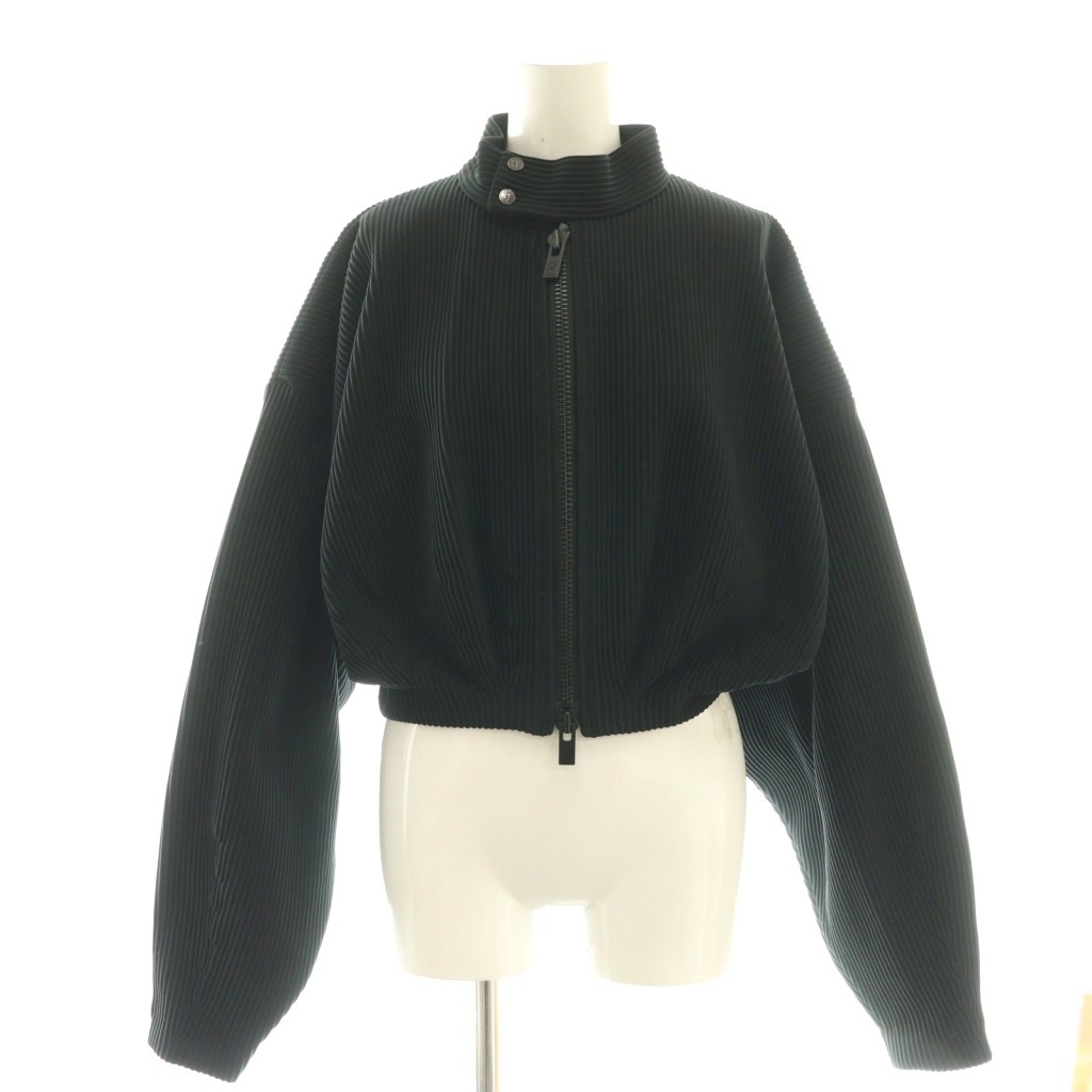 【中古】シーエフシーエル CFCL HYPHA STAND-UP COLLAR CROPPED BOMBER JACKET ジャケット ブルゾン クロップド F ブラック /CX ■OS レディース 【ベクトル 古着】 260113|ブランド古着ベクトルプレミアム店