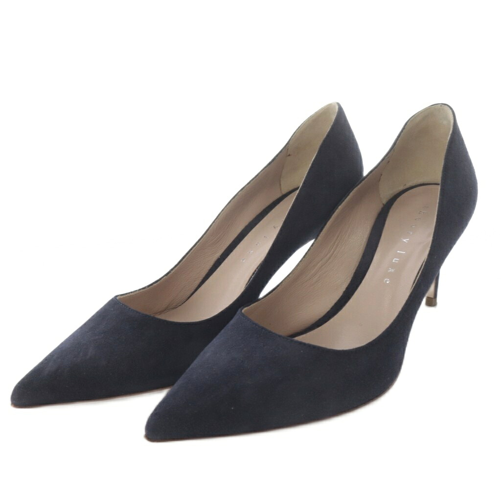 【中古】セオリーリュクス theory luxe パンプス ピンヒール ポインテッドトゥ スエード 36.5 ネイビー /YO27 レディース 【ベクトル 古着】 260108｜ブランド古着ベクトルプレミアム店