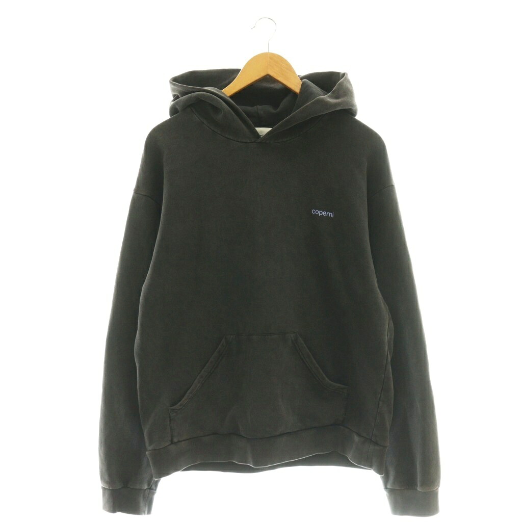 【中古】コぺルニ coperni 25年 ロゴフーディ パーカー スウェット プルオーバー M チャコール /CX ■OS ■SH レディース 【ベクトル 古着】 260120