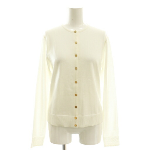 現行 ドゥーズィエムクラス FFgrace クルーネックカーディガン 金ボタンM 現行 ドゥーズィエムクラス FFgrace クルーネックカーディガン 金