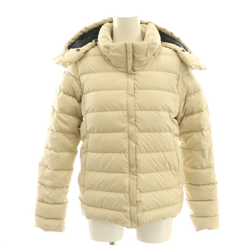 【中古】ピレネックス Pyrenex スプートニック ミニ リップストップ ジャケット ダウンジャケット 34 ライトベージュ /DF ■OS レディース 【ベクトル 古着】 260113