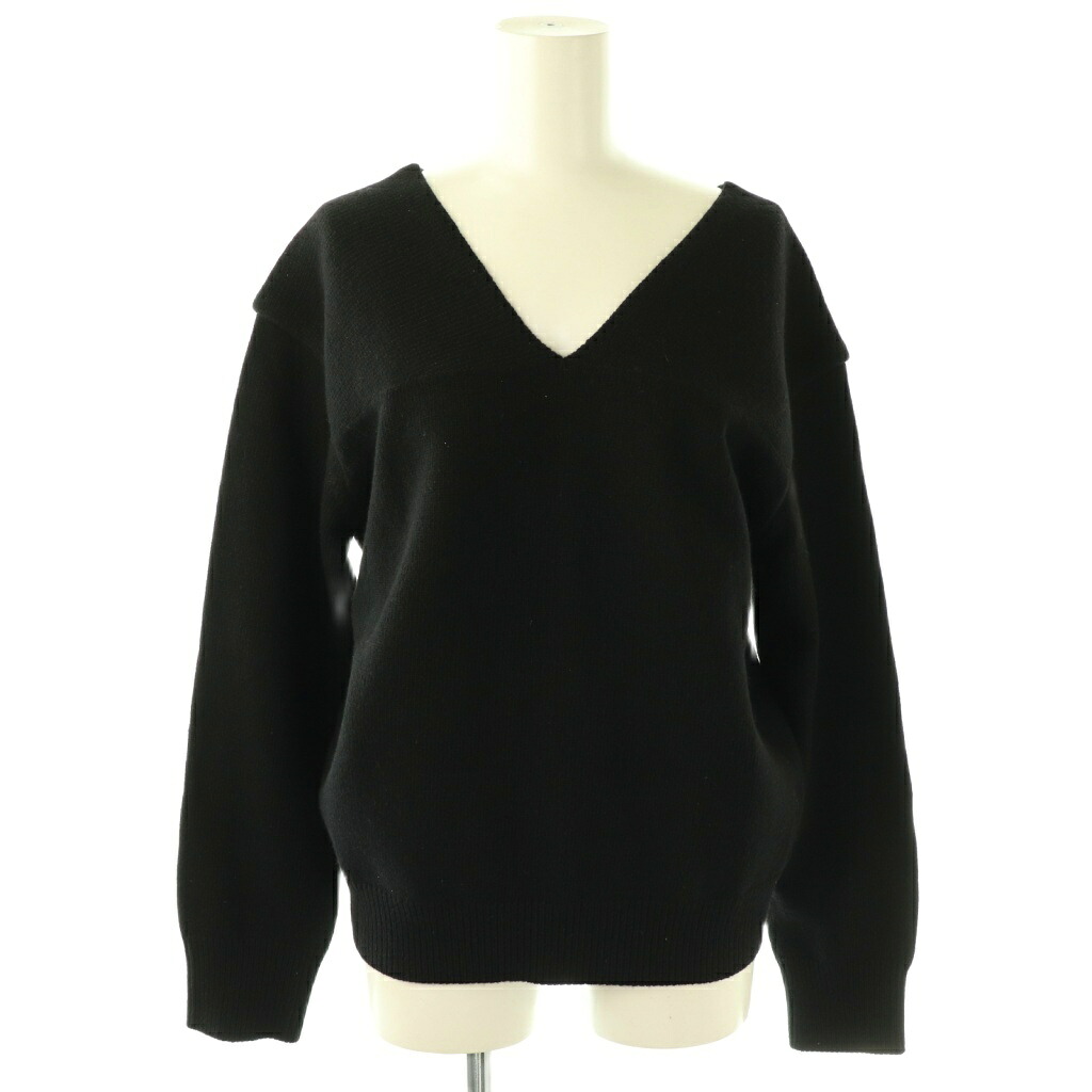 【中古】ノイス NOICE 25AW OFF-SHOULDER WOOLBLEND KNIT ニット セーター 長袖 Vネック ウール 黒 25080510000630 /NR ■OS レディース 【ベクトル 古着】 260121