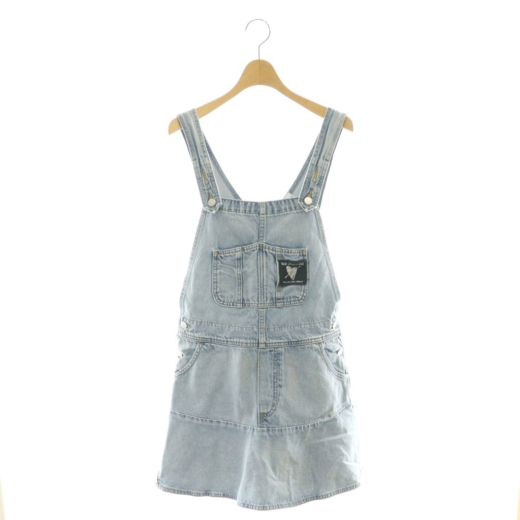 【中古】レッド ヴァレンティノ RED VALENTINO デニムサロペット ワンピース 38 ライトブルー /CX ■OS ■SH レディース 【ベクトル 古着】 260126