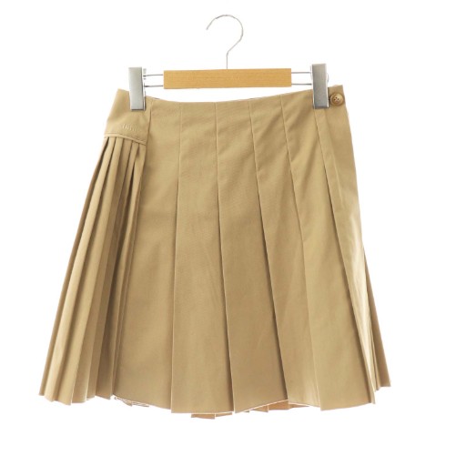 【中古】ビビィ Bibiy BELLA MINI SKIRT ラップスカート プリーツスカート F ベージュ /ES ■OS ■SH レディース 【ベクトル 古着】 260119