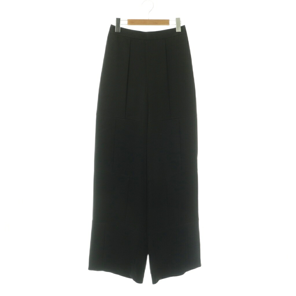【中古】エンフォルド ENFOLD 26SS BLOCK TUCK PANT ズボン下 引っ切り無い 38 黒 /NR ■os レディース 【ベクター 古着】 260122