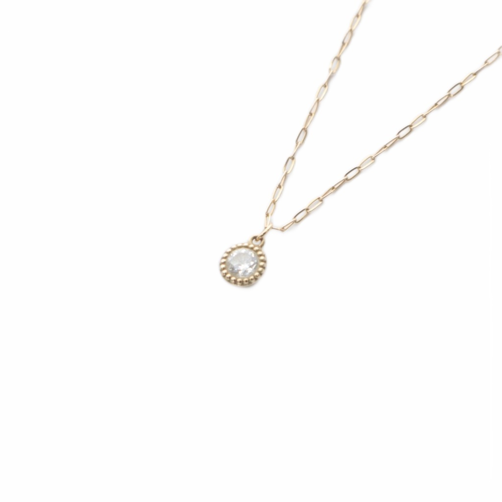 【中古】アガット agete ネックレス K18 ダイヤ0.1ct イエローゴールド /SR ■SH レディース 【ベクトル 古着】 260210 28,425円
