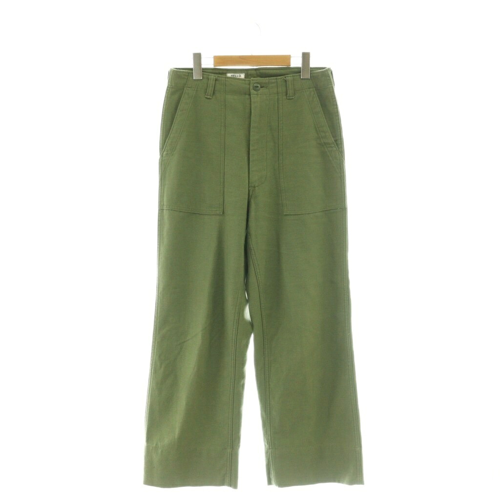 【中古】マディソン青色 MADISONBLUE FATIGUE PANTS L.BS. ズボン下 広広とした 03 カーキ /CX ■os メンズ 【ベクター 古着】 260202 メンズファッション-ズボン・パンツ