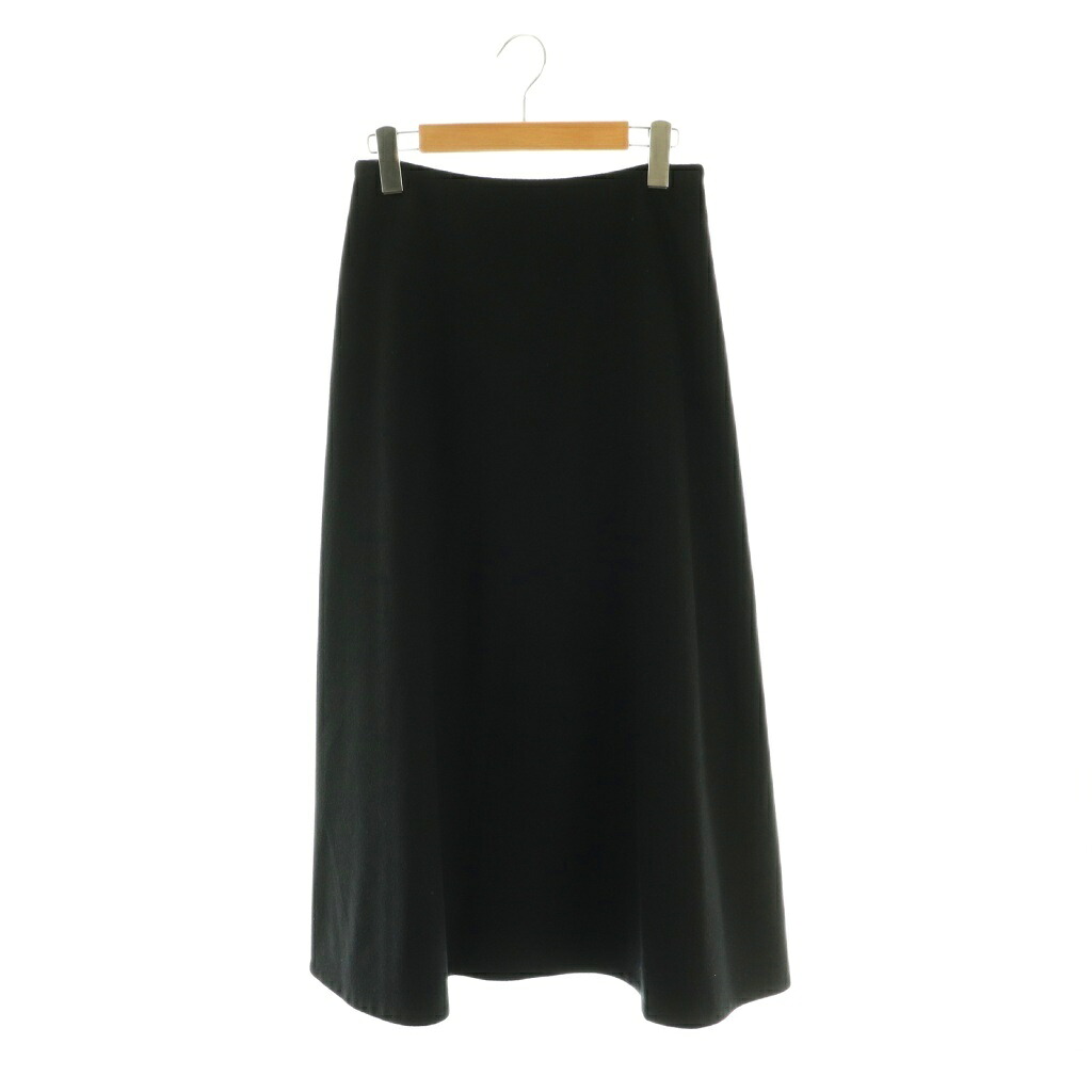 【中古】ドゥーズィエムクラス DEUXIEME CLASSE エブリデイアイライク EVERYDAY I LIKE 23AW Newstandard フレアースカート ロング カシミヤ混 36 ブラック /HK ■OS レディース 【ベクトル 古着】 260203