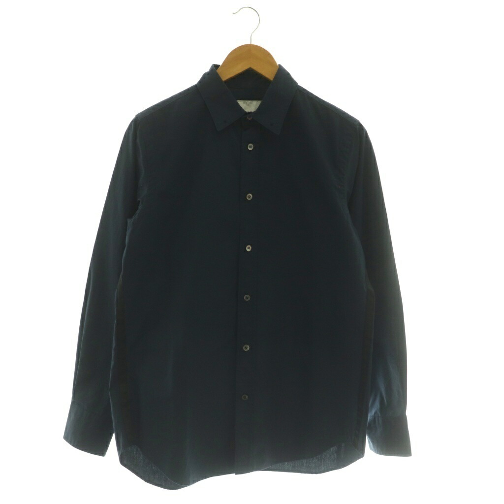 【中古】サカイ sacai L/S切替シャツ 長袖 1 ネイビー SCM-009 /DF ■OS ■SH レディース 【ベクトル 古着】 260203