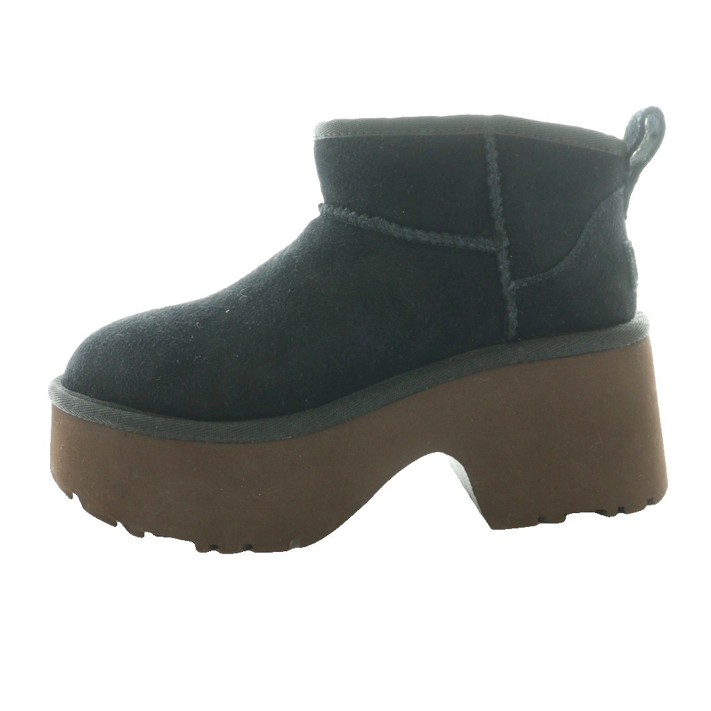 【中古】アグ オーストラリア連邦 UGG australia 古典派音楽 ウルトラ ミニ ニュー ハイツ Classic Ultra Mini New Heights ムートンブーツ ブーティ 遊撃手 US5 22珊 黒 黒いこと 茶 赤銅色 /SS ■os レディース 【ベクター 古着】 260205