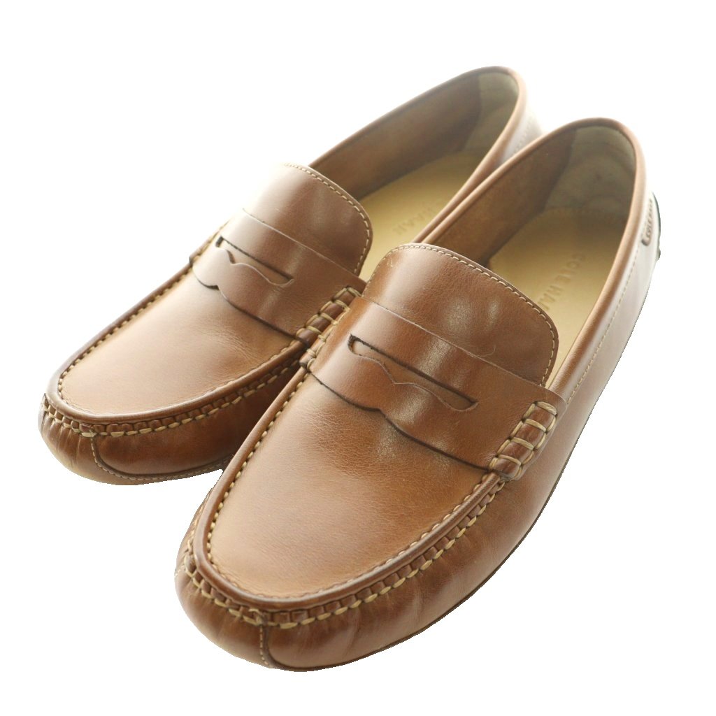 【中古】コールハーン COLE HAAN レザーローファー ドライビングシューズ 8.5 茶 ブラウン /SS ■OS ■AD メンズ 【ベクトル 古着】 260205