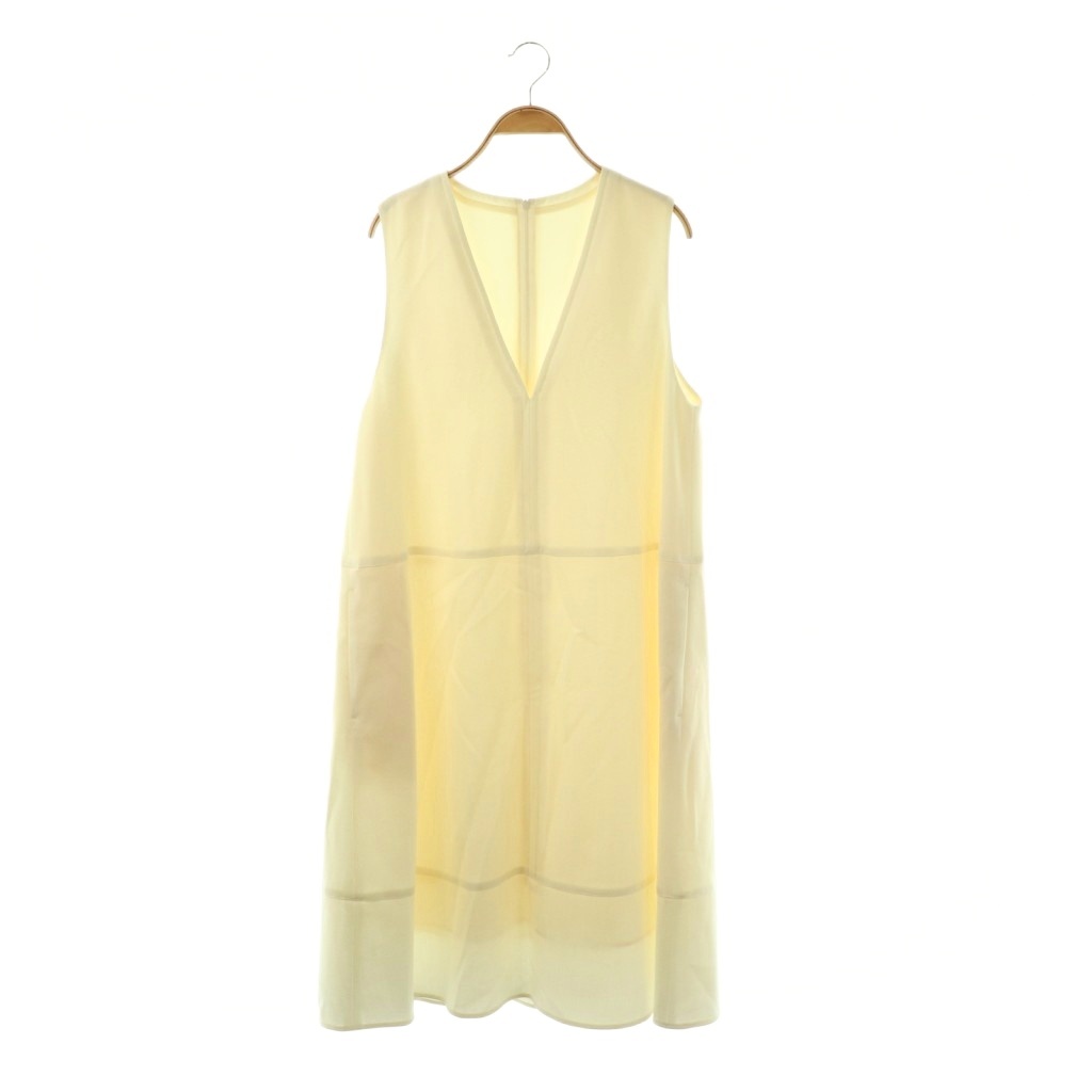 【中古】未使用品 アルアバイル allureville 24AW V/Nオーバーフレアワンピース ノースリーブ 2 オフホワイト /ES ■OS レディース 【ベクトル 古着】 260216