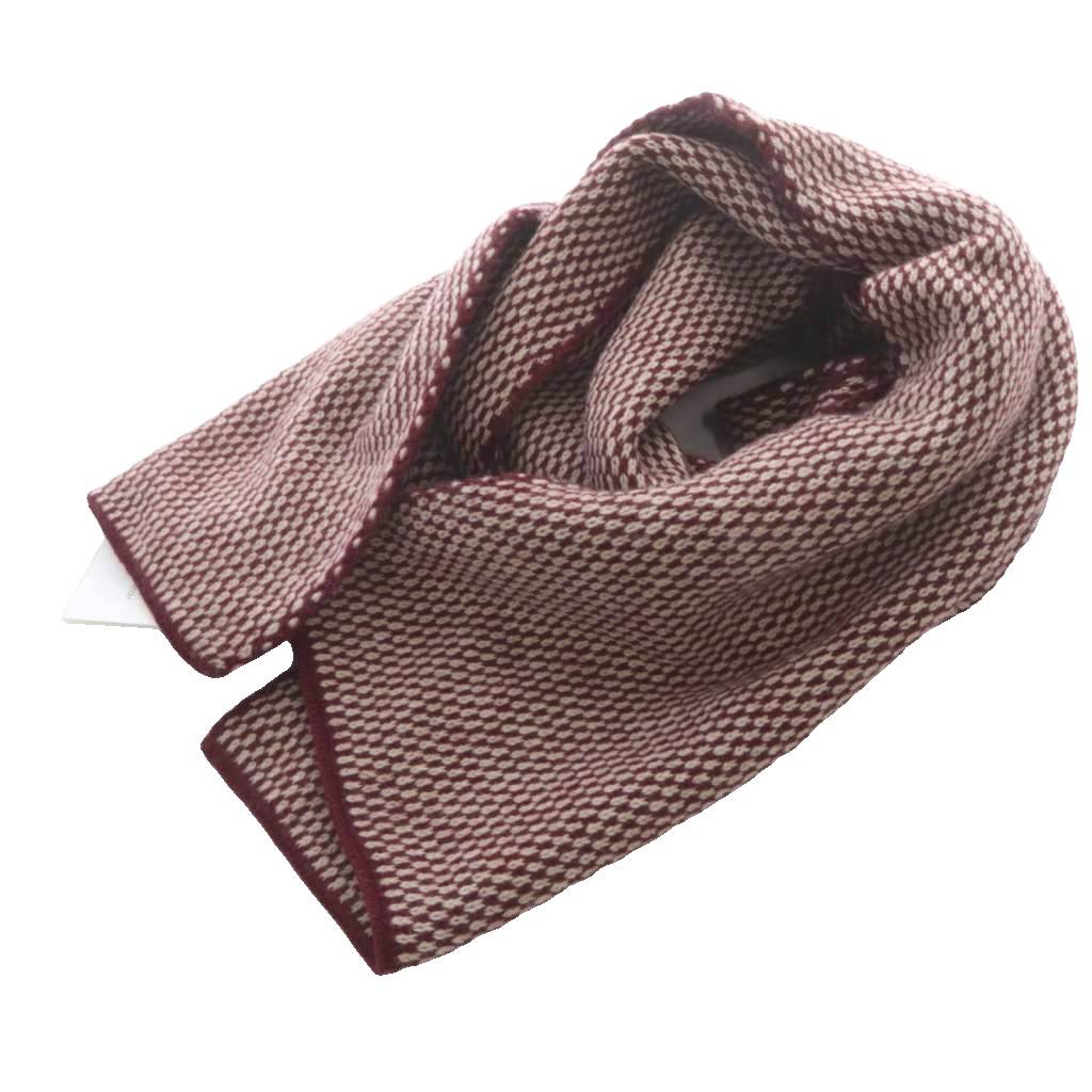 【中古】ユアウェア yourwear ウール ジャガードマフラー ストール 赤 レッド /SR レディース 【ベクトル 古着】 260218