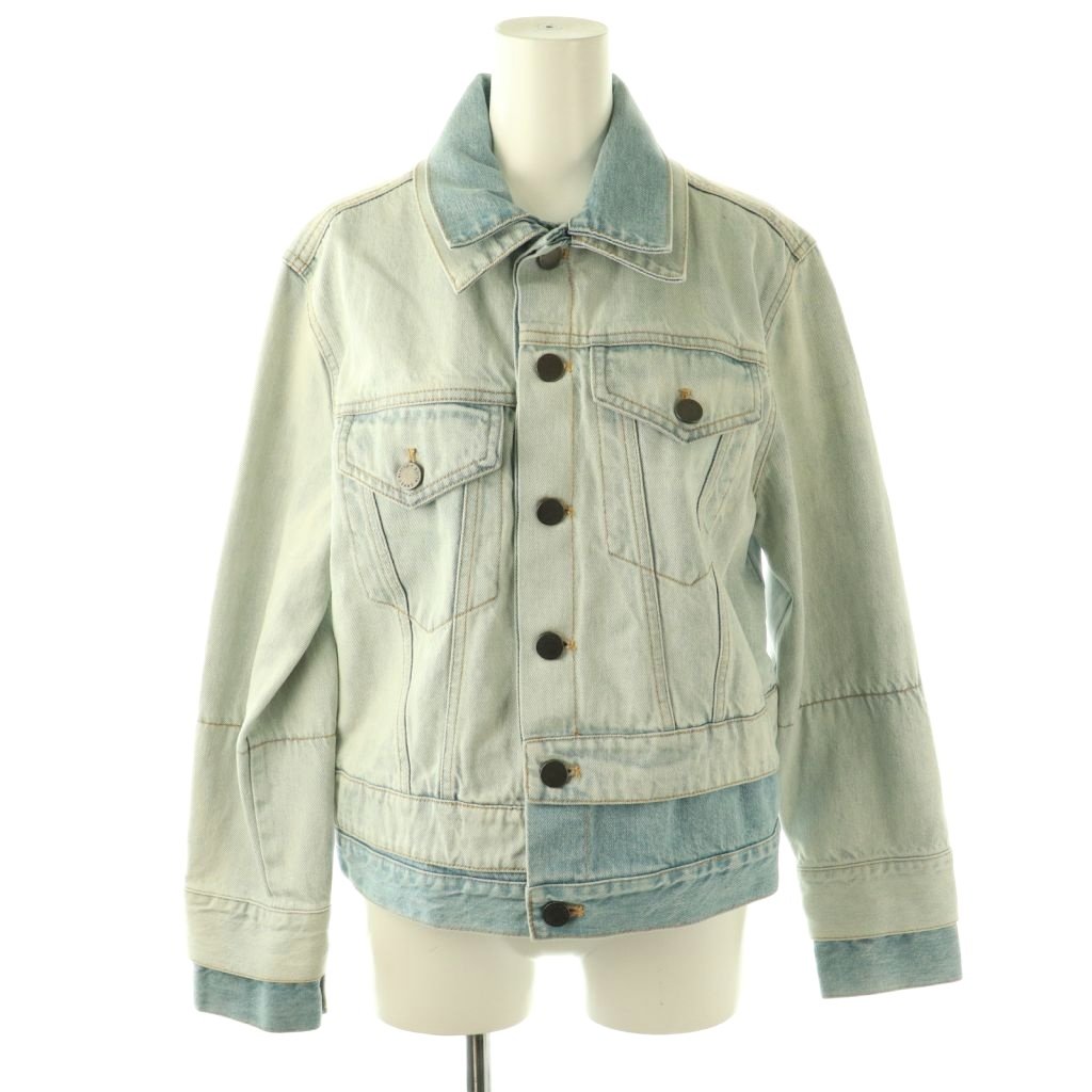 【中古】アリスオリビア alice + olivia レイヤード風デニムジャケット Gジャン S ライトブルー ブルー /DO ■OS レディース 【ベクトル 古着】 260210