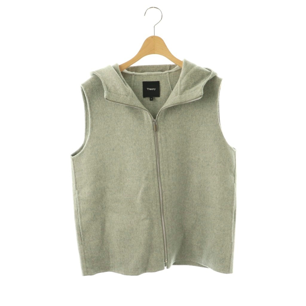 【中古】セオリー Theory 25AW New Divide gc hood zip vest ベスト フード ジップアップ S グレー /DF ■OS レディース 【ベクトル 古着】 260225｜ブランド古着ベクトルプレミアム店