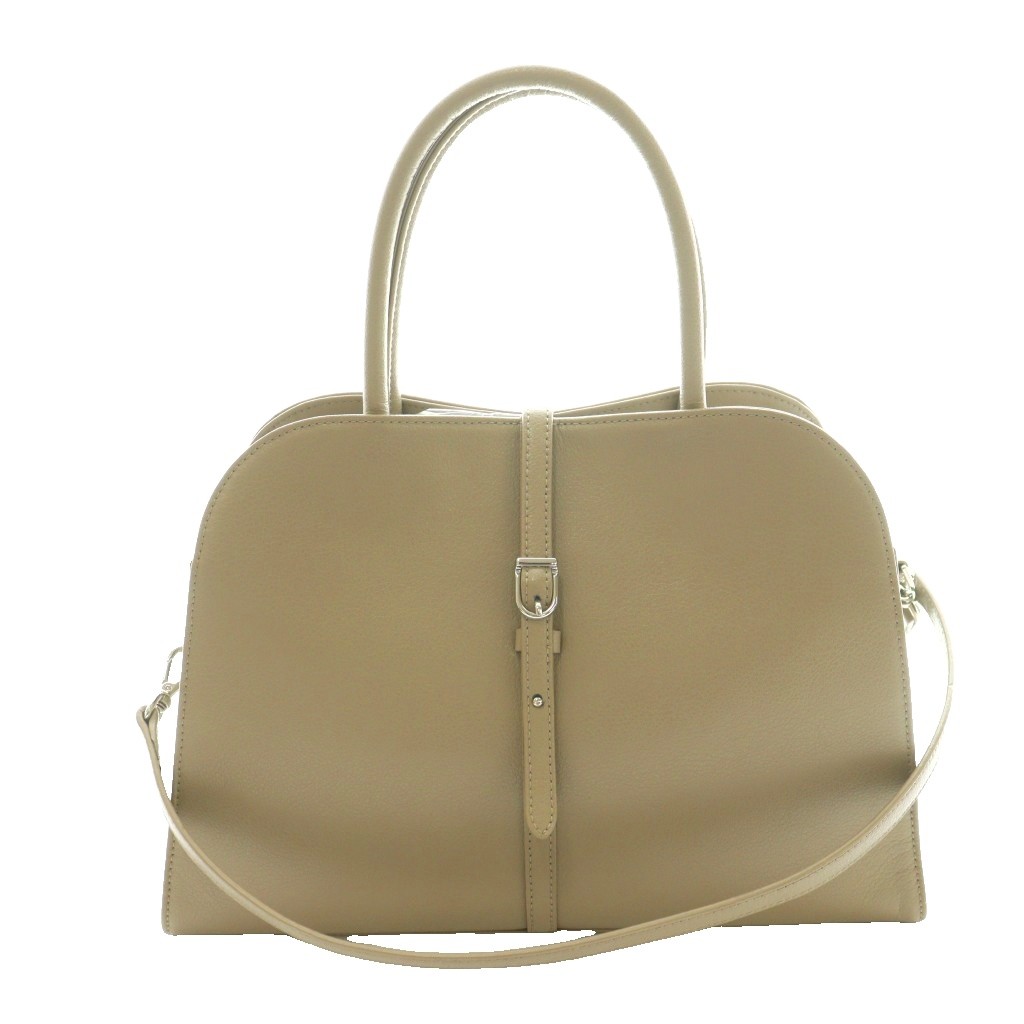 【中古】モノロウ MONOROW 25年製 BLANC MEDIUM エコレザー 2WAYバッグ ハンド ショルダー ベージュ /SS ■OS レディース 【ベクトル 古着】 260224 8,568円