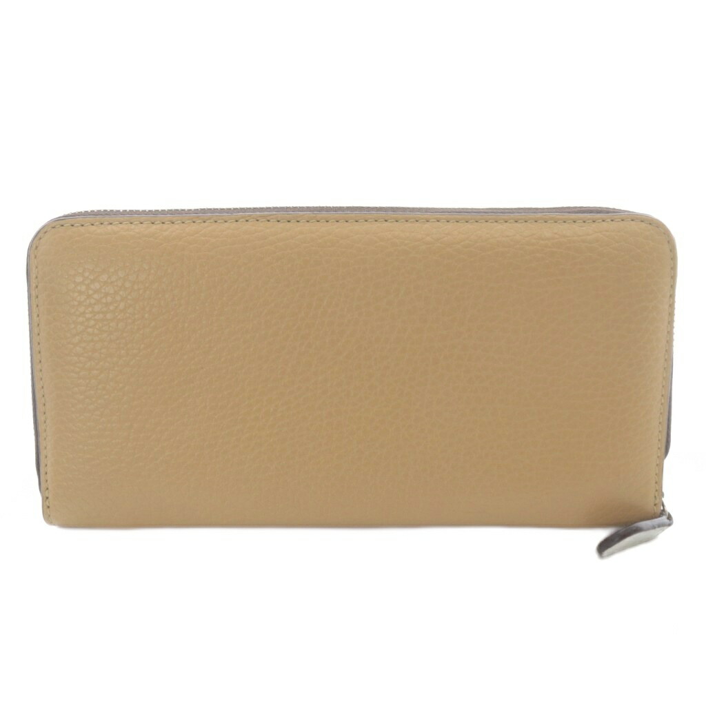 【中古】ジェイ&エムデヴィッドソン J&M Davidson レザー ラウンドジップ 長財布 茶色 ブラウン /SR レディース 【ベクトル 古着】 260224