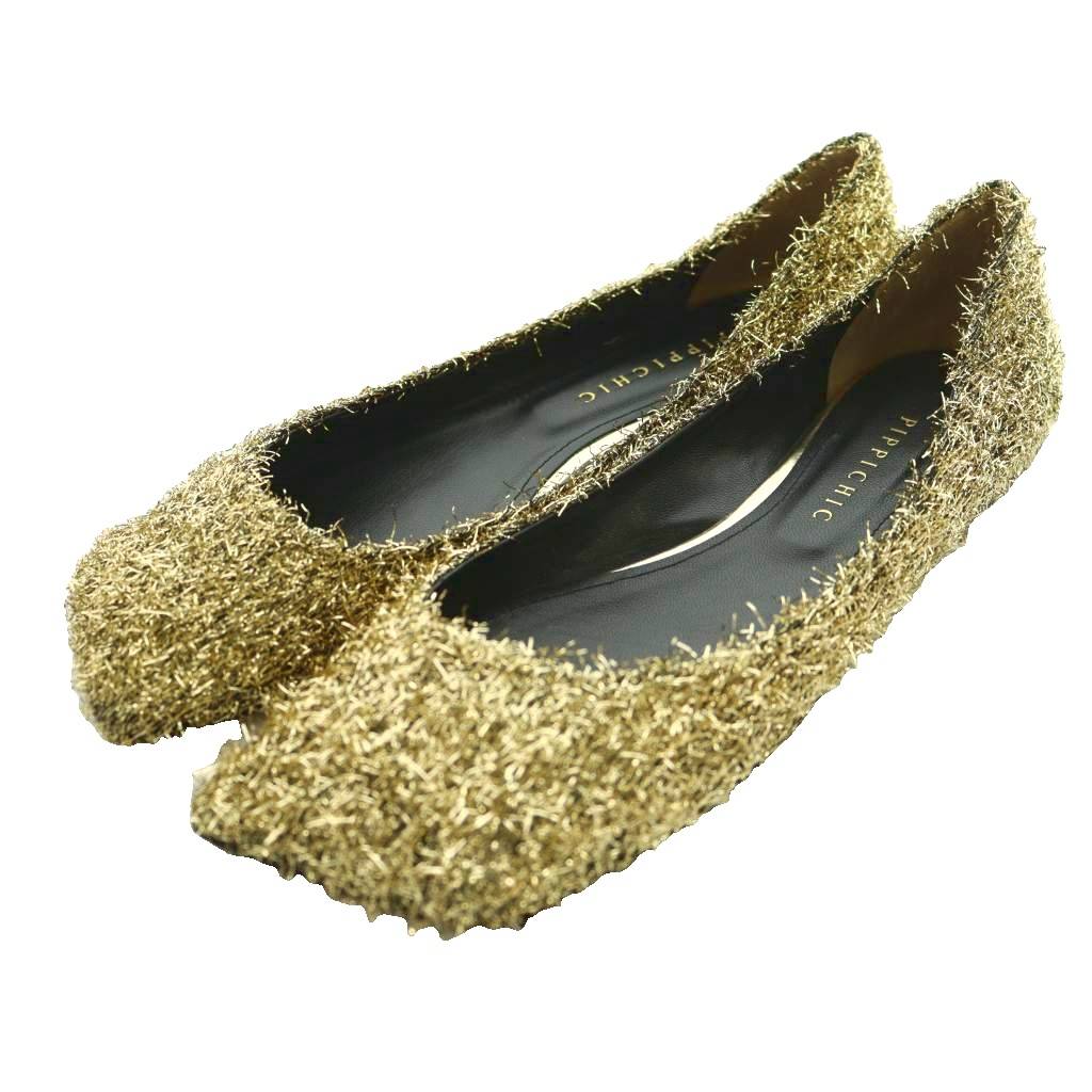 【中古】ピッピシック PIPPICHIC スパークゴールド SPARK GOLD バレエシューズ MUSE de Deuxieme Classe取り扱い 36 ゴールドカラー /SS ■OS レディース 【ベクトル 古着】 260214