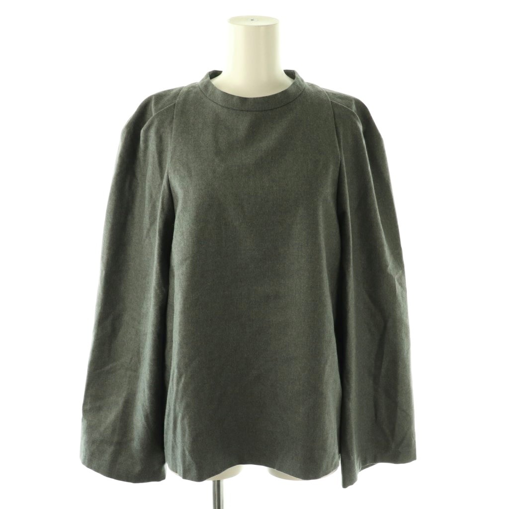 【中古】ドゥーズィエムクラス DEUXIEME CLASSE 24AW Enchant ブラウス 長袖 ウール チャコールグレー /ES ■OS レディース 【ベクトル 古着】 260226｜ブランド古着ベクトルプレミアム店