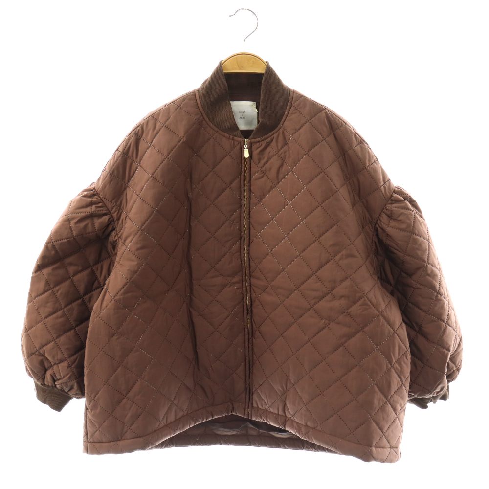 【中古】未使用品 ローブデポー ROBE de PEAU R323 25AW キルティングブルゾン ジャケット 中綿 F ブラウン /ES ■OS ■SH レディース 【ベクトル 古着】 260220