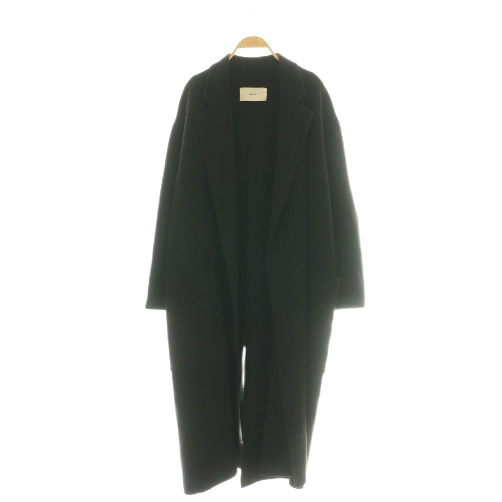 【中古】トゥデイフル TODAYFUL Wool Over Coat チェスターコート アウター ロング ブラック /DF ■OS レディース 【ベクトル 古着】 260227