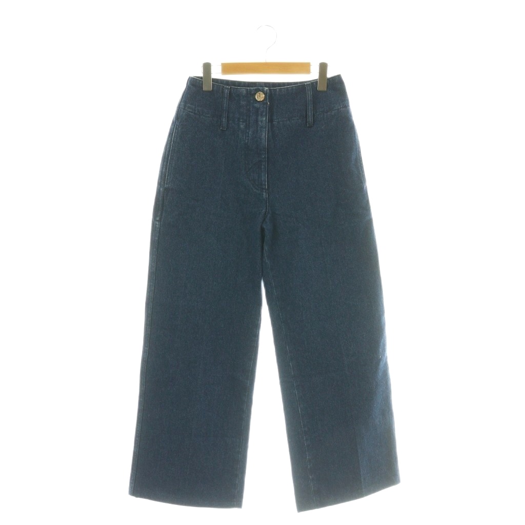 【中古】未使用品 パトゥ PATOU 25SS ワイドデニムパンツ ジーンズ 34 ブルー /DF ■OS レディース 【ベクトル 古着】 260226