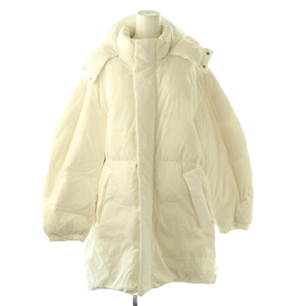 【中古】エンフォルド ENFOLD 25AW MONSTER COAT コート ダウンコート アウター フーディ 38 白 /CX ■OS レディース 【ベクトル 古着】 260224｜ブランド古着ベクトルプレミアム店