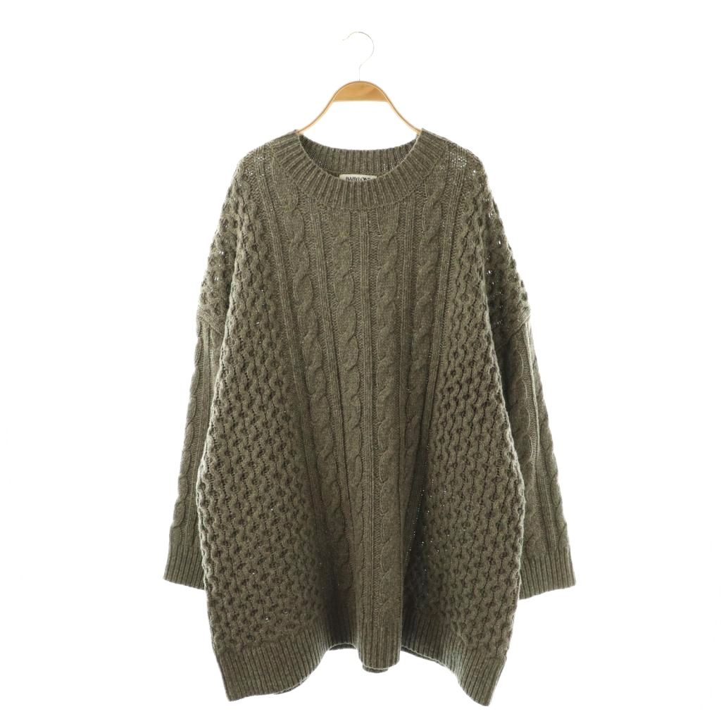 【中古】バビロン BABYLONE 25AW ネオケーブルミニワンピース ニット 長袖 F モカ /DO ■OS レディース 【ベクトル 古着】 260305