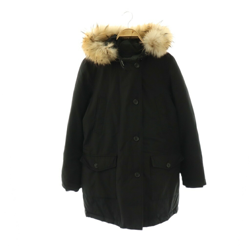 【中古】ウールリッチ WOOLRICH アークティックパーカ ARCTIC PARKA ダウンコート ダウンジャケット アウター フード ラクーンファー S 黒 ブラック 1502250 /YT レディース 【ベクトル 古着】 260316