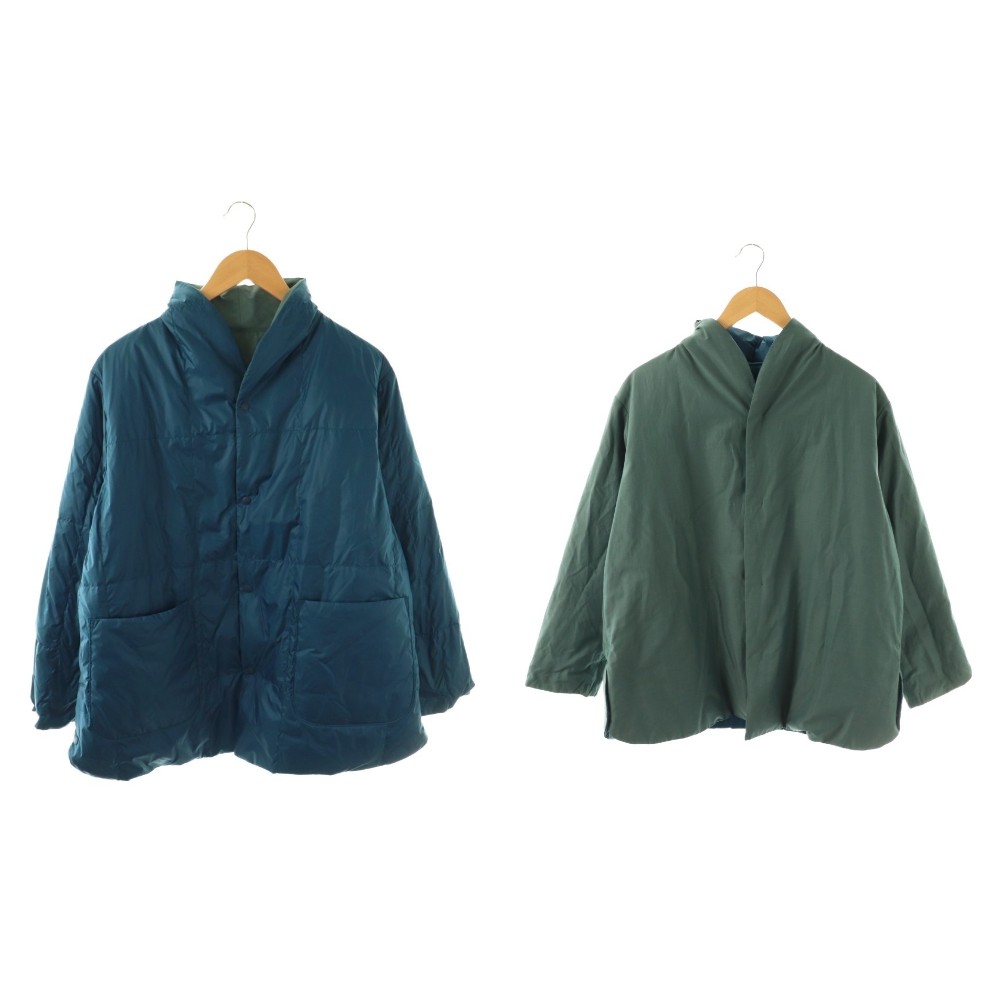 【中古】未使用品 プランテーション plantation ライトリバー ダウンジャケット M ブルーグレー /ES ■OS メンズ 【ベクトル 古着】 260310