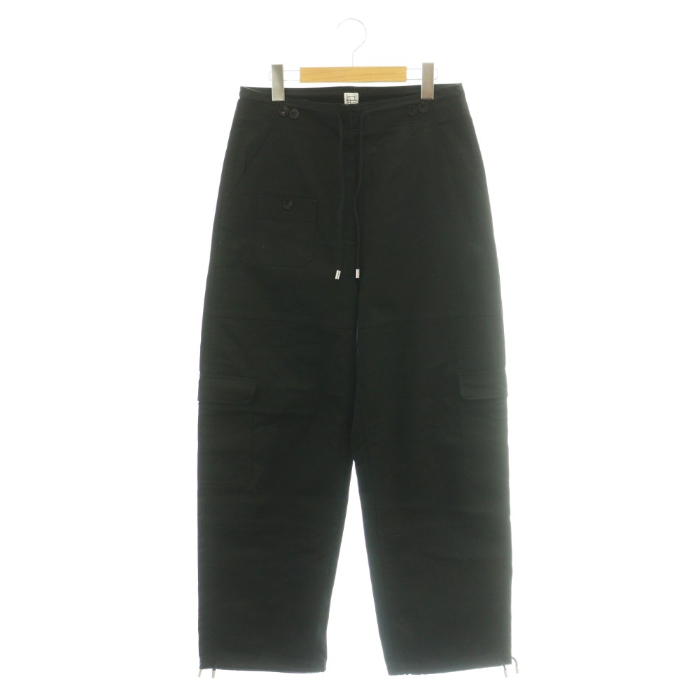 【中古】トーテム TOTEME COTTON CARGO TROUSERS カーゴパンツ ドロスト 34 ブラック /CX ■OS メンズ 【ベクトル 古着】 260317
