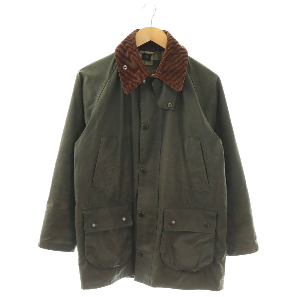 【中古】バブアー Barbour バブアー 連合王国製 BEDALE JACKET オイルドジャケット 34 カーキ 1902321 /TK ■AD メンズ 【ベクター 古着】 260316