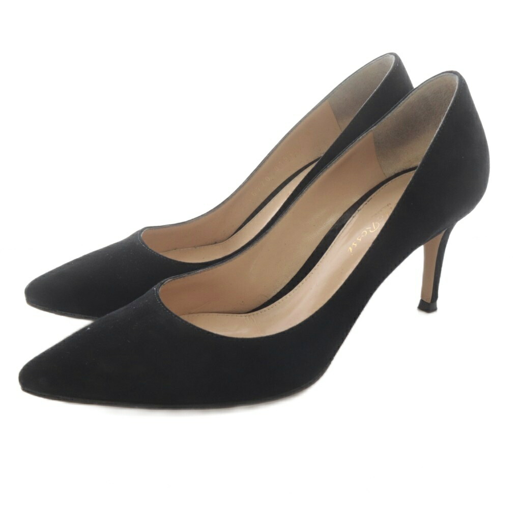 【中古】ジャンヴィトロッシ Gianvito Rossi ポインテッドトゥ パンプス Deuxieme GIANVITO 70 36 黒 ブラック /SR レディース 【ベクトル 古着】 260310