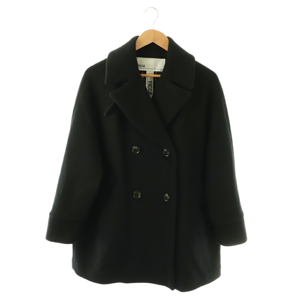 【中古】ティッカ TICCA 24AW テントコート ハーフコート アウター JOURNAL STANDARD別注 F ブラック /DF ■OS レディース 【ベクトル 古着】 260312|ブランド古着ベクトルプレミアム店
