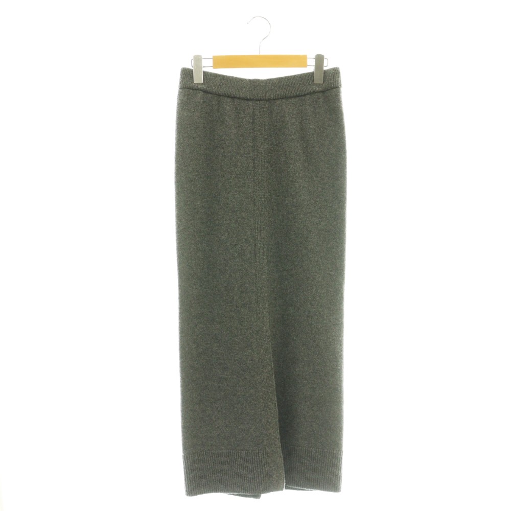 【中古】ミューズ ドゥーズィエム クラス MUSE de Deuxieme Classe 24AW OLBIA SLITスカート ニット タイト ロング 36 グレー /HK ■OS ■SH レディース 【ベクトル 古着】 260310