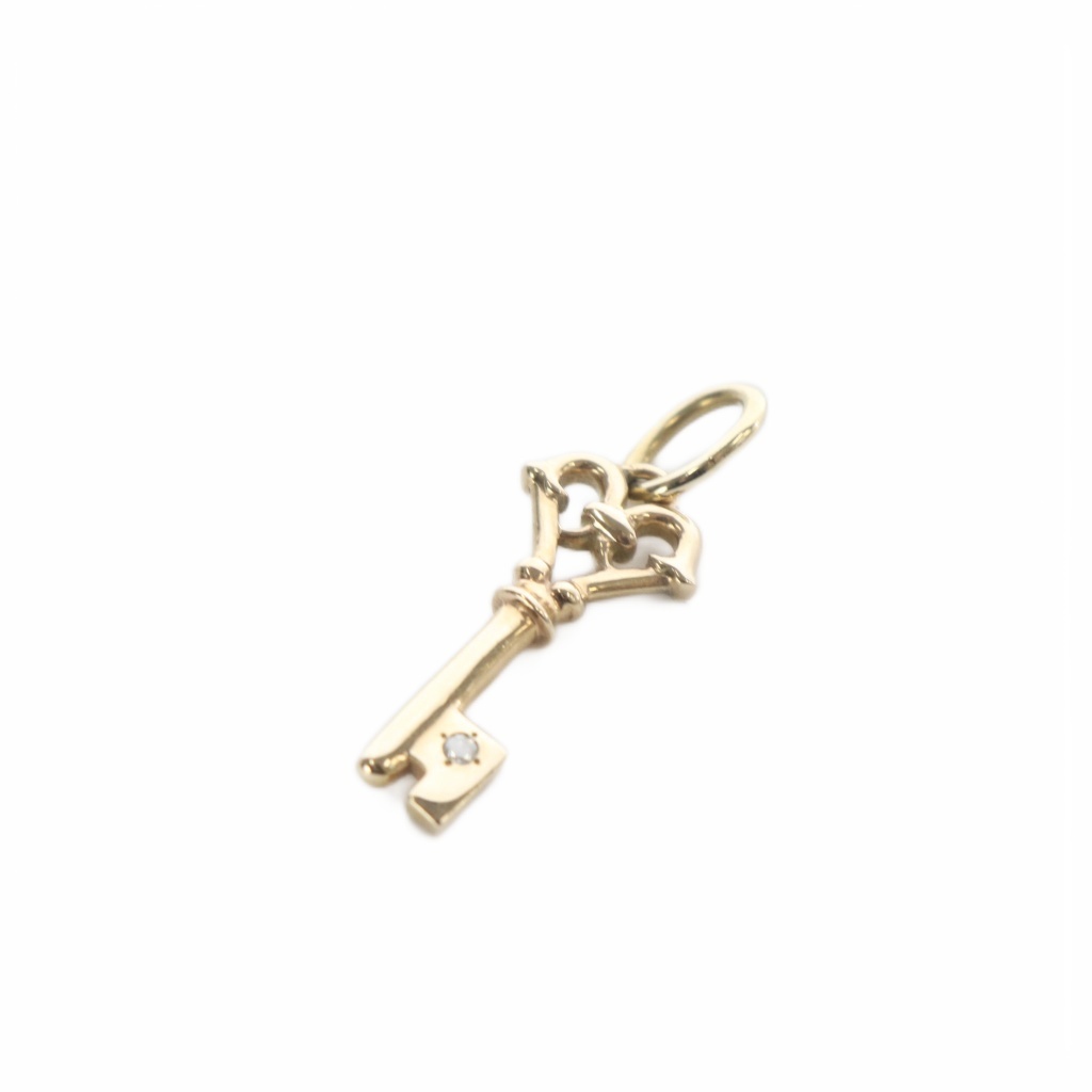 【中古】アガット agete ネックレスチャーム ハートキーチャーム K10 ゴールド /SR レディース 【ベクトル 古着】 260319 10,780円
