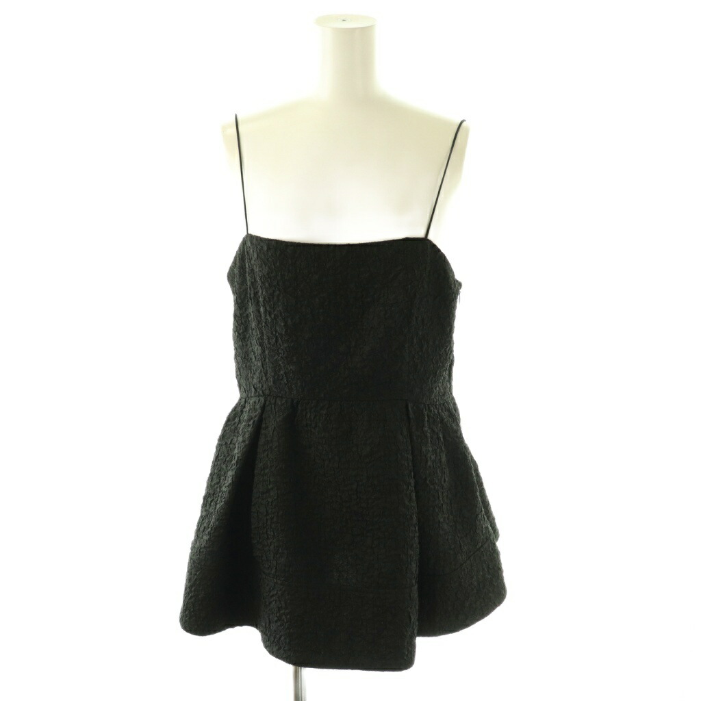 【中古】ルシェルブルー LE CIEL BLEU テクスチャード キャミ トップス Textured Cami Tops キャミソール 36 黒 ブラック /SS ■OS レディース 【ベクトル 古着】 260317