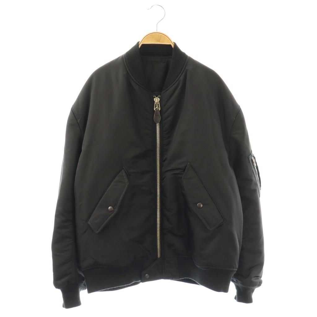 【中古】ワイルドライフテーラー WILD LIFE TAILOR オーバーサイズ L-2 フライト ジャケット ブルゾン 中綿 ジップアップ M 黒 ブラック GPL-53030 /KU ■AD メンズ 【ベクトル 古着】 260316