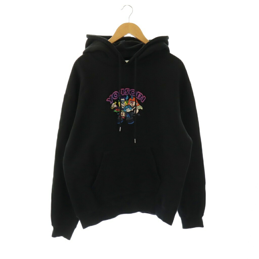 【中古】ボルトルーム ×YOASOBI HOODIE パーカー L 黒 ブラック /JP メンズ レディース 【ベクトル 古着】 260314