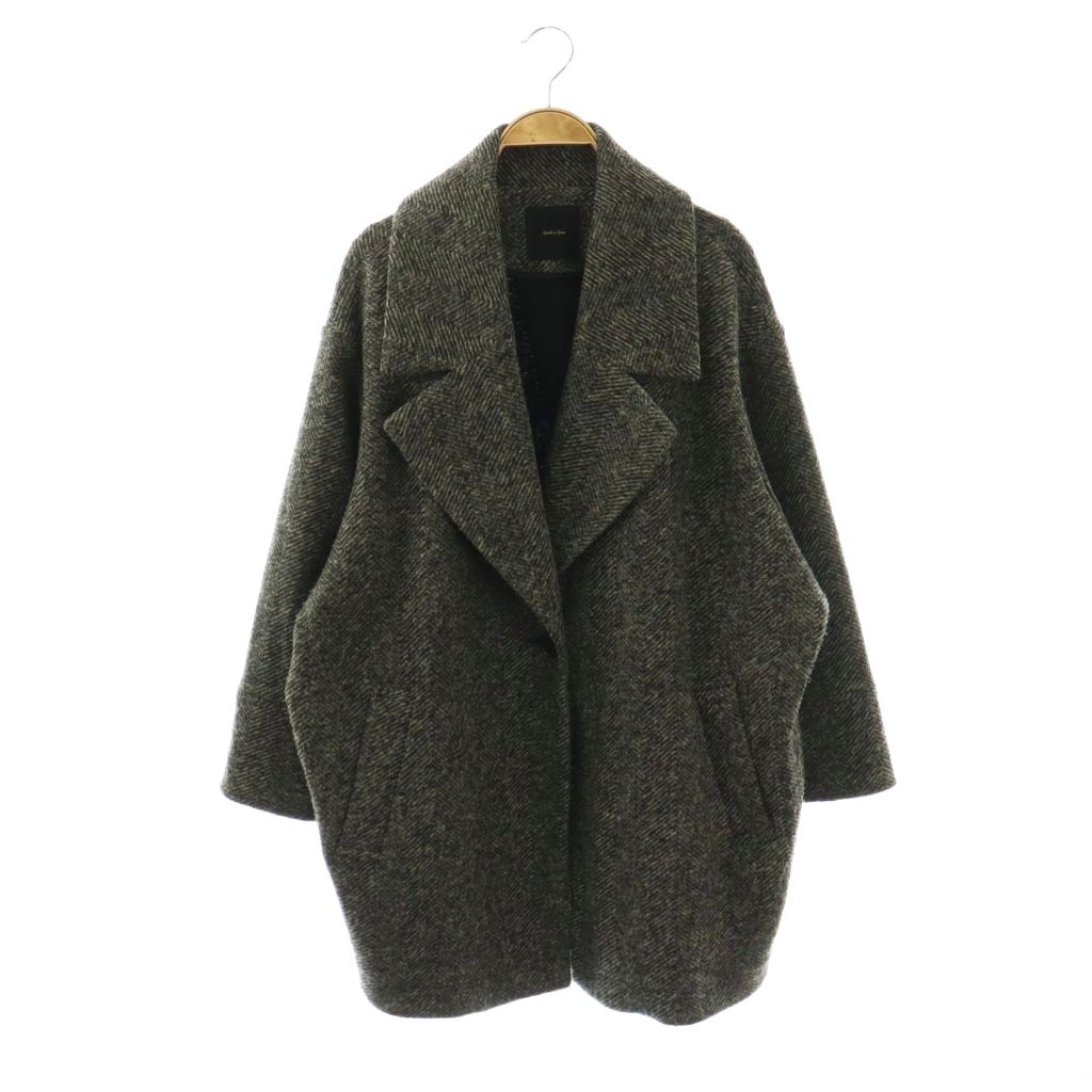 【中古】スピック&スパン Spick&Span Wスライバーヘリンボーンミドルコート アウター 36 グレー /DO ■OS レディース 【ベクトル 古着】 260313 5,325円