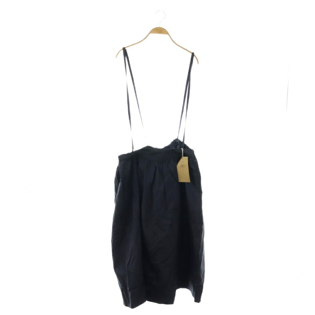 【中古】瓦(g) g-586 LVINTAGE CLOTH SHOULDER STRAP SKIRT スコート 太陽面爆発 繻子 F 紺 /CX ■os ■SH レディース 【ベクター 古着】 260313