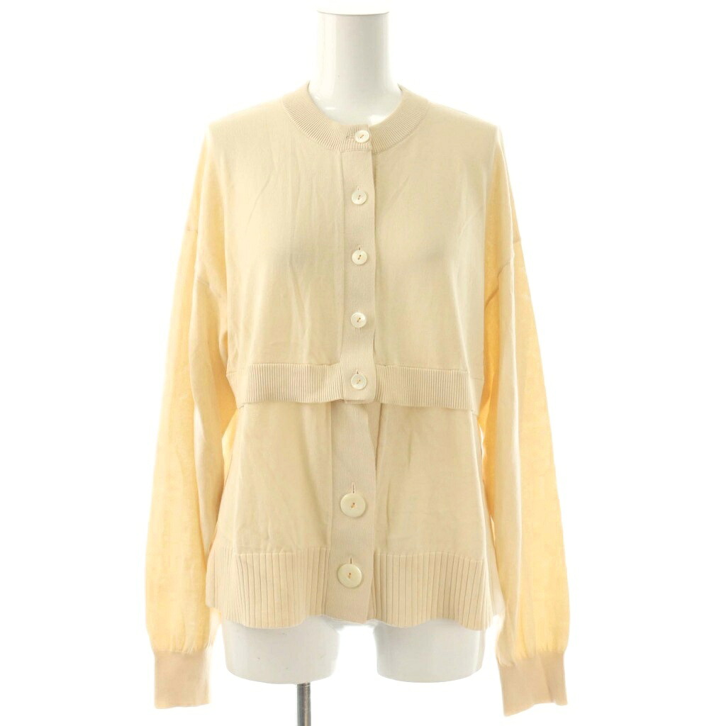 【中古】未使用品 ナゴンスタンス nagonstans 25AW crew neck cardigan クルーネックカーディガン ニット 長袖 ワンカラー M ベージュ 470IA470-0491 タグ付き /BB レディース 【ベクトル 古着】 260325 11,289円