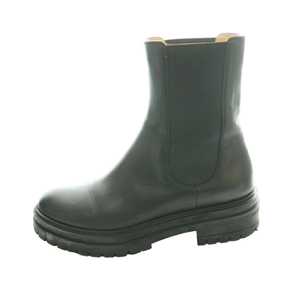 【中古】ジャンヴィトロッシ Gianvito Rossi チェスター CHESTER 遊撃手ブーツ なめし革 37 黒 黒いこと /SS ■os ■SH レディース 【ベクター 古着】 260319