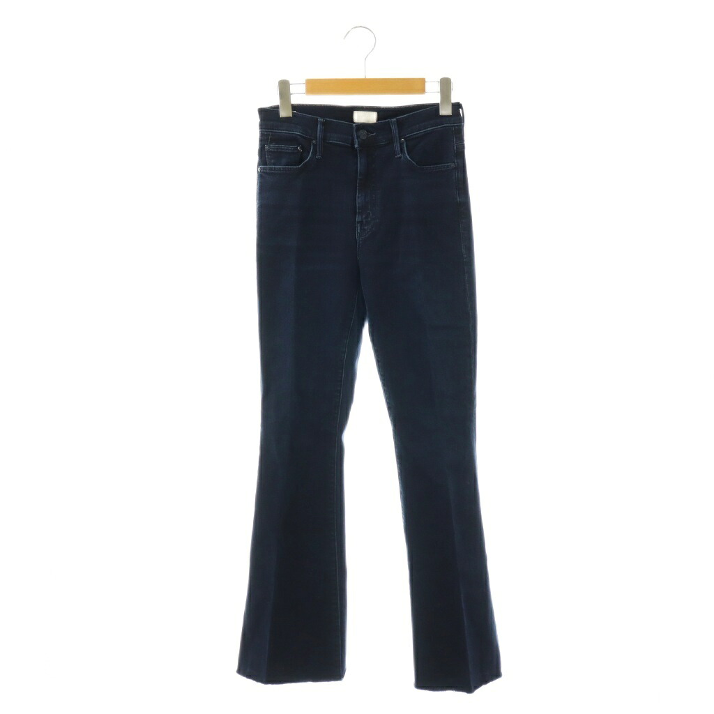 【中古】マザー mother THE WEEKENDER FRAY デニムパンツ フレア カットオフ 26 ブルー /HK ■OS レディース 【ベクトル 古着】 260317
