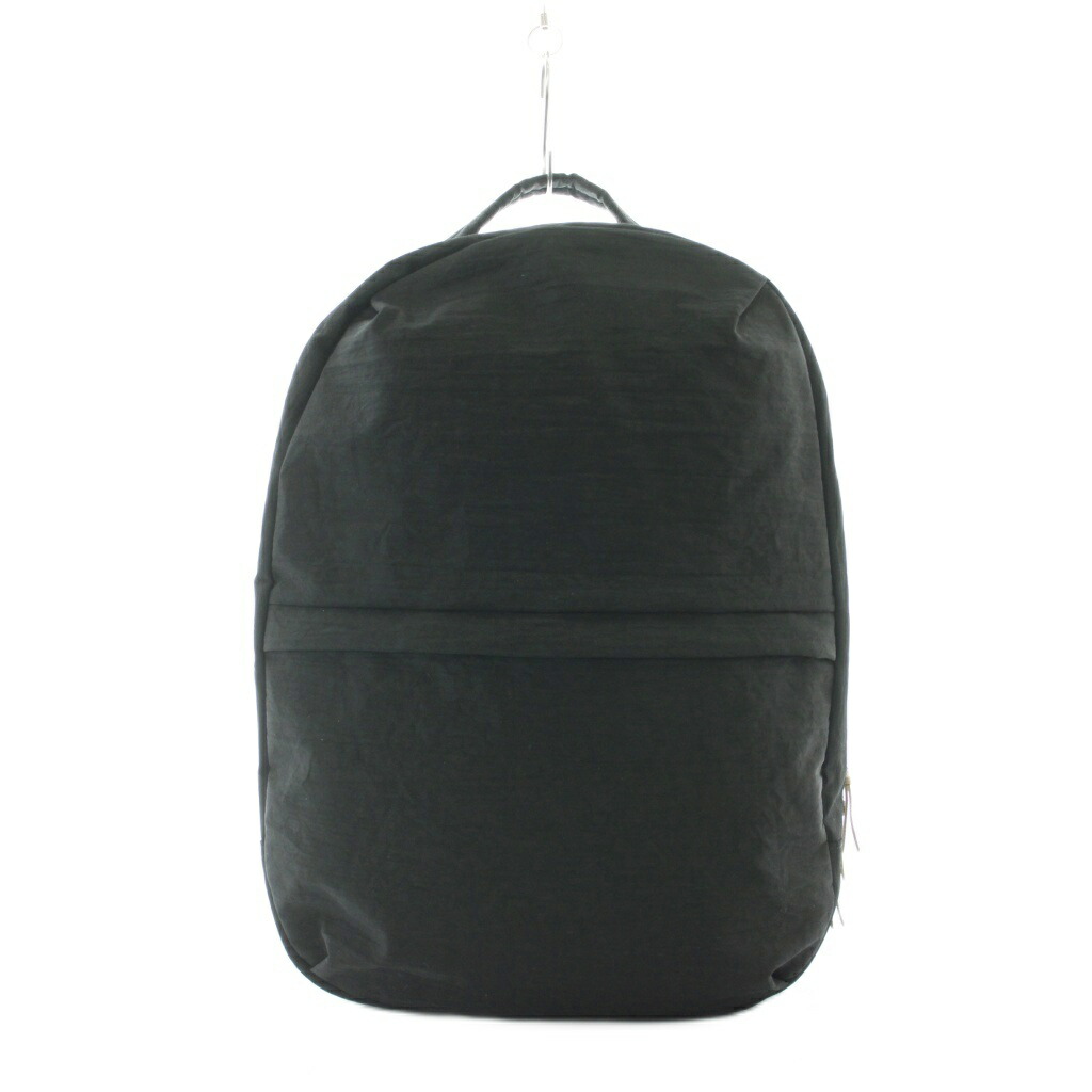 【中古】ニジュウ カノウ NIZYU KANO カタカナ別注 FUKUI SIWA ナイロン リュック L バックパック マザーズバッグ ナイロン 無地 黒 ブラック /RI ■OS メンズ レディース 【ベクトル 古着】 260316