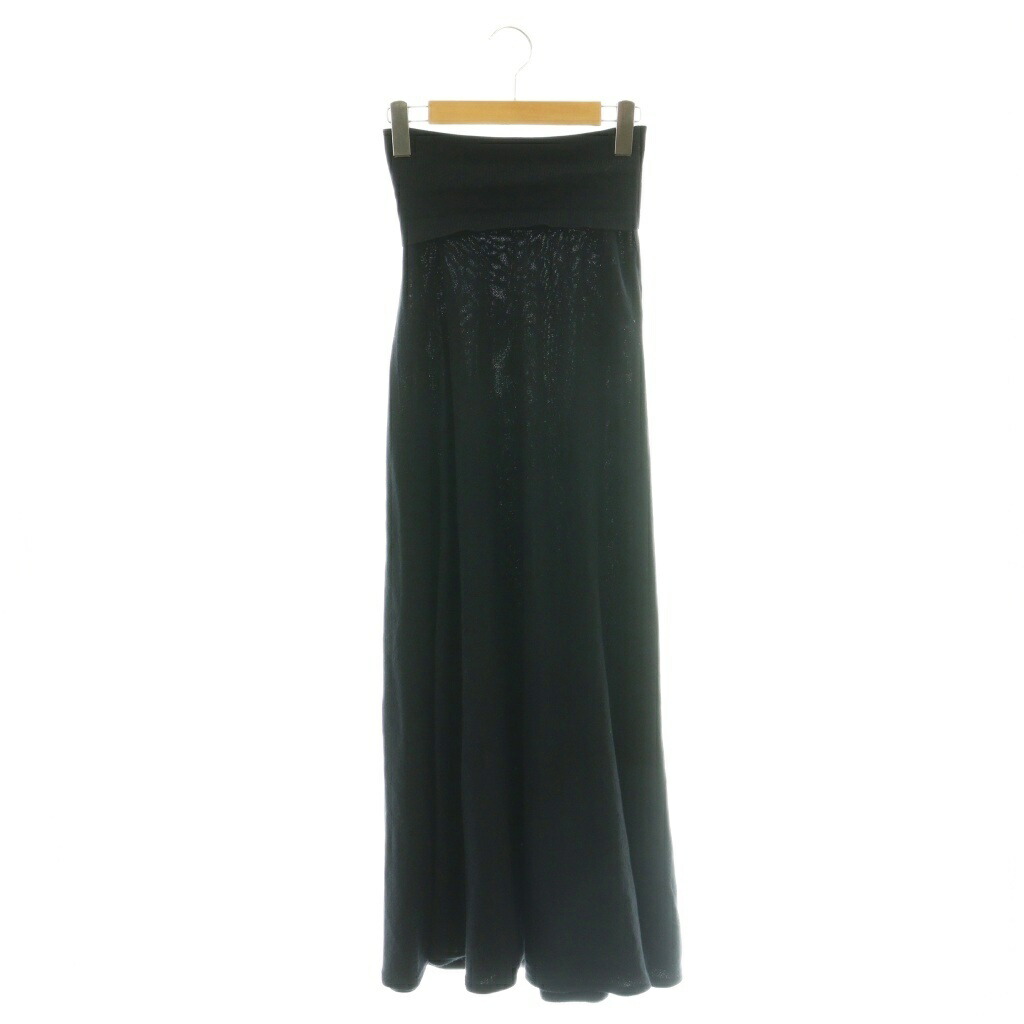 【中古】ギャルリーヴィー GALERIE VIE トゥモローランド 25SS 伸ばすこと綿織物 フレアマキシスカート 編み物 ロング F 米国海軍 /MY ■os レディース 【ベクター 古着】 260314