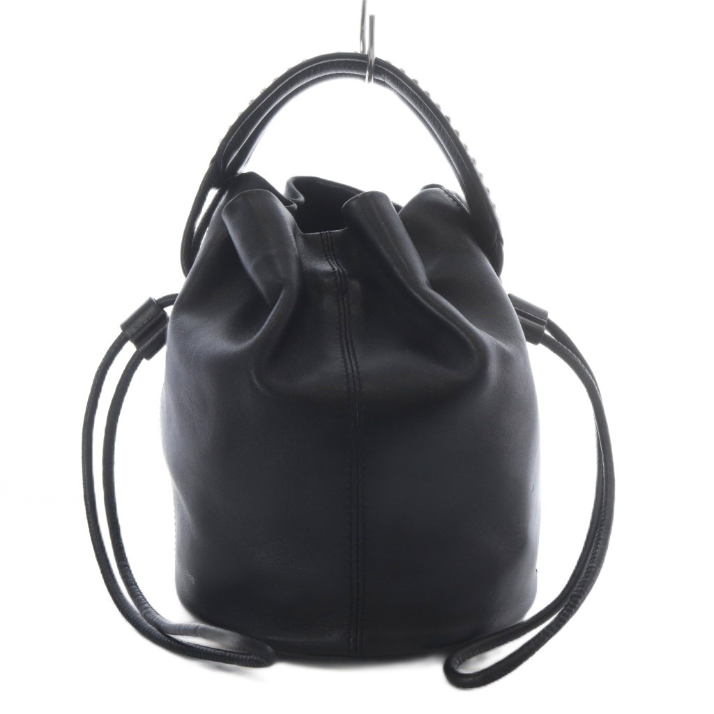 【中古】ジェイ&エムデヴィッドソン J&M Davidson ヌーベ バケット ミニ NUBE BUCKET MIN ハンドバッグ ワンハンドル ショルダーバッグ 2way 巾着 レザー ブラック /YO26 レディース 【ベクトル 古着】 260326