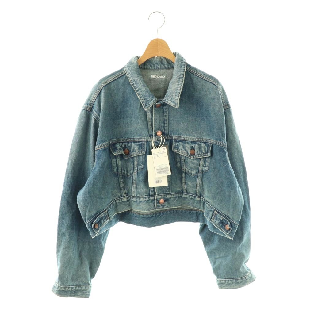 【中古】レッドカード RED CARD アパルトモン別注 24SS DENIM JACKET 上衣 ジージャン F 青み /YO ■os レディース 【ベクター 古着】 260316