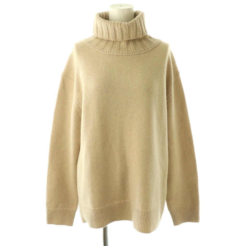 【中古】ミューズ ドゥーズィエム クラス MUSE de Deuxieme Classe JADE タートルネック プルオーバー ニット セーター 長袖 カシミヤ混 ベージュ /HK ■OS レディース 【ベクトル 古着】 260326