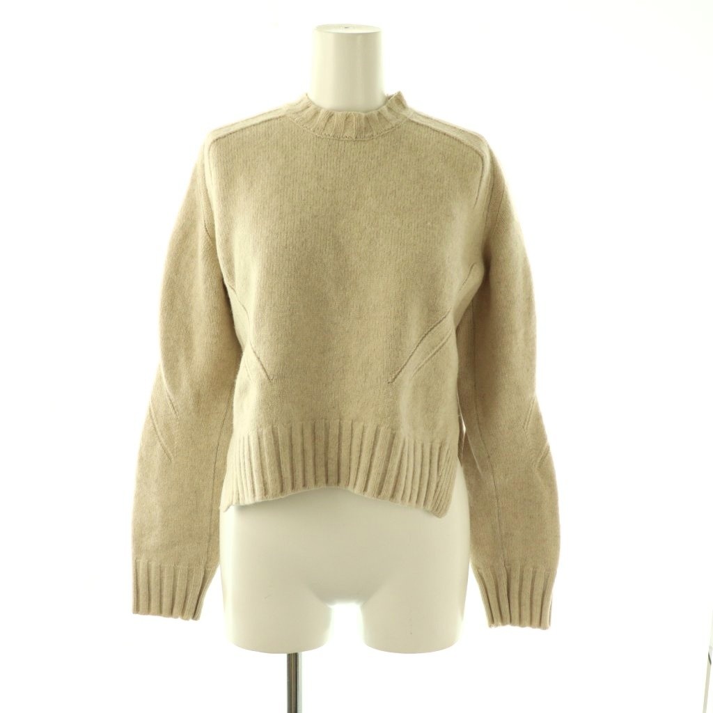 【中古】セリーヌ CELINE フィービー ファイロ ヤクウールクロップドニット スウェーター ティーシャツ XS ベージュ /CX ■os レディース 【ベクター 古着】 260406
